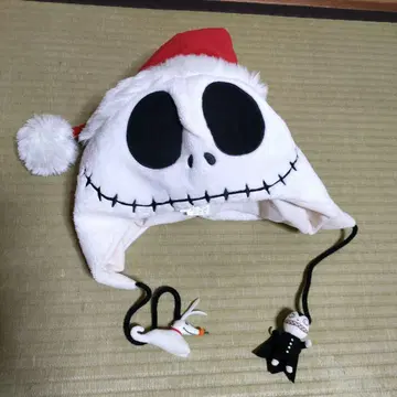 나이트메어 비포 크리스마스 디즈니 폼폼 포함 잭 스켈레톤 모자