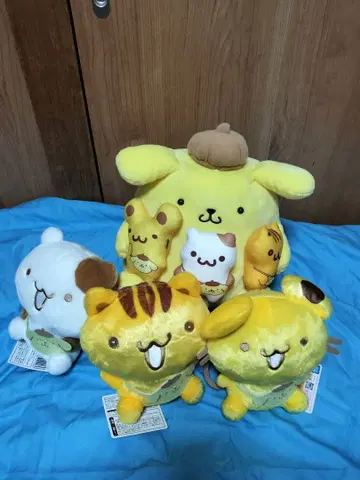 택 포함 산리오 폼폼푸딩 봉제 인형 묶음 판매 프라이스