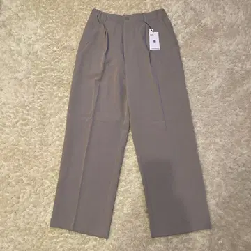 [ 새상품 ] 이지 슬랙스 와이드 팬츠 그레이 베이지 L 4,620엔