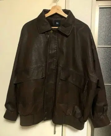 히요쿠 디자인 빈티지 라이크 오버 사이즈 블루종 브라운 계열 1