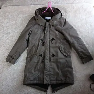 ripple 카키 모즈 코트