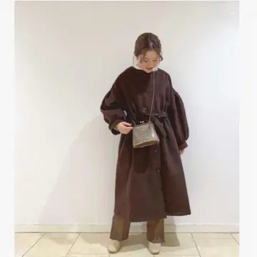 mystic 미스틱 허리 셔링 코트