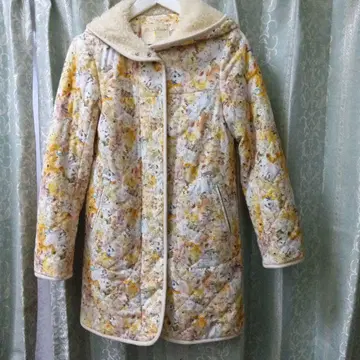 레어 프랑슈리페 장난감 상자 퀼트 코트 롱 코트 애니멀 무늬 올 패턴 M