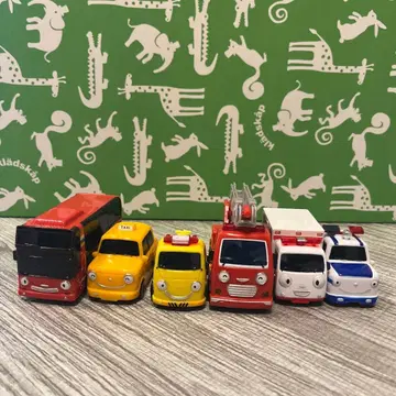 꼬마 버스 타요 탈것 버스 완구 어린이 미니카 6대 한국