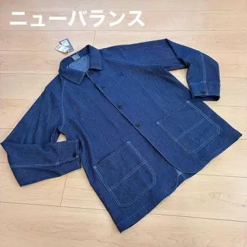 뉴발란스 new balance 의류 데님 라이크 자켓 네이비