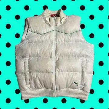 PUMA 화이트 다운 베스트