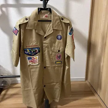 보이스카우트 미국 이글스카우트 공식 남성용 셔츠 베이지 LG