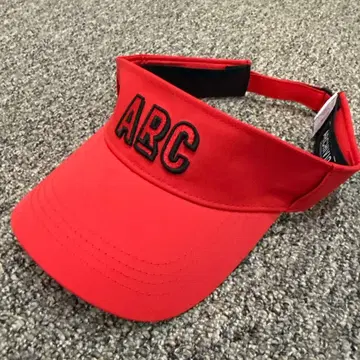 미사용 새상품 알치비오 archivio 선바이저 사이즈 조절 가능 빨간색