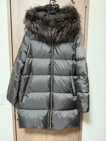 나노 유니버스 니시카와 다운 콜라보 다운 롱 코트 브라운 계열