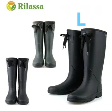 새상품 리라사 방한 미끄럼 방지 리본 달린 장화 레인부츠