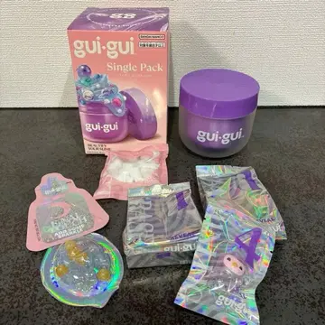 구이구이 슬라임 06 큐트 펭귄 클리어 퍼플 guigui 슬라임