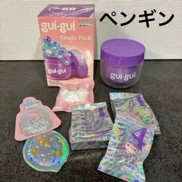 구이구이 슬라임 06 큐트 펭귄 클리어 퍼플 guigui 슬라임