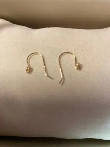 핸드메이드 k18YG 귀걸이 유자 고리 포함