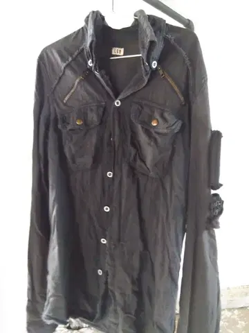 르그랑블루 LGB 블랙 유틸리티 포켓 긴팔 셔츠 USED 가공