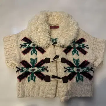 ANNA SUI 노르딕 무늬 니트 베스트