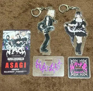 MAZE ASAGI UZUME 아크릴 스탠드 2개 세트 폴라로이드 티켓