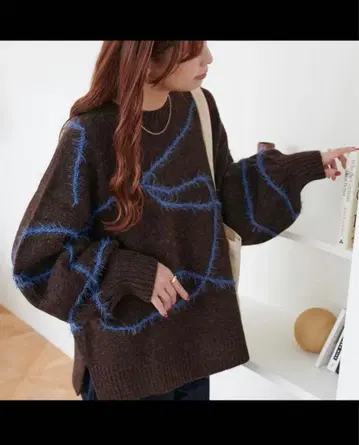 DISCOAT 멜란지얀 선 패턴 풀오버