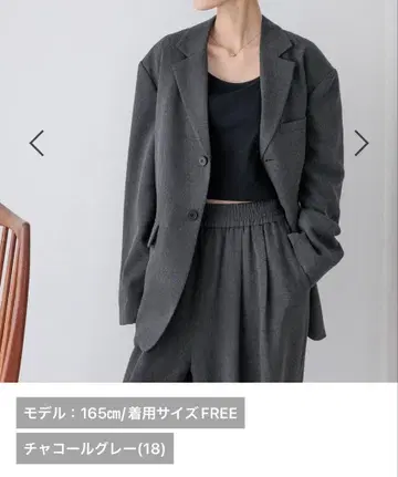 LOWRYSFARM TR 자켓 차콜 그레이