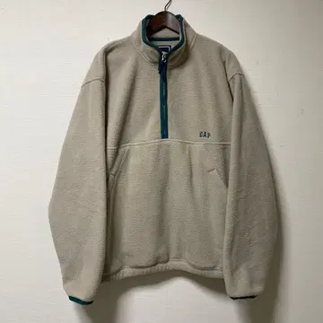GAP 베이지 플리스 자켓 하프 지퍼 L
