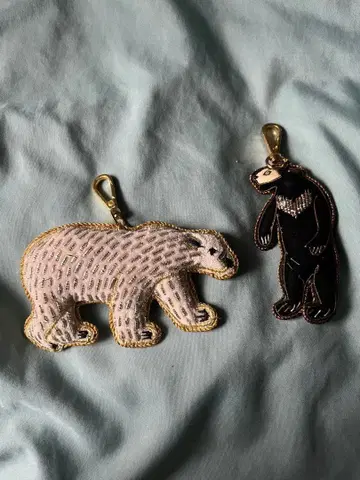 자수 북극곰, 곰 키링 세트