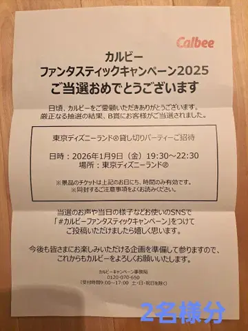 오늘만 가격 인하!! 당일 발송 가능 디즈니랜드 대관 2025 2명분