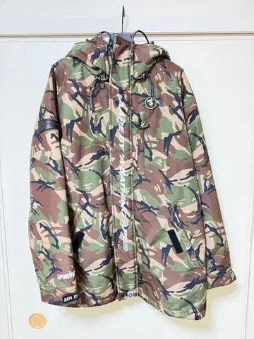 Aape 카모 패턴 후드 부착 자켓 S 사이즈