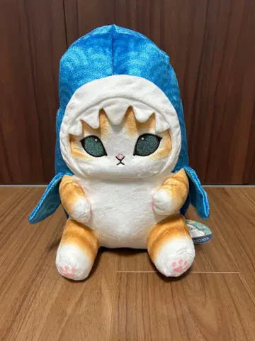 [ 새상품 ] mofusand 상어냥 와 BIG 봉제 인형 블루