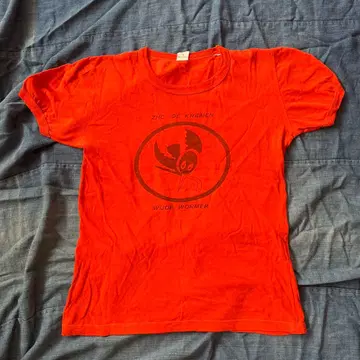 트림t 리브t 티셔츠 피치t