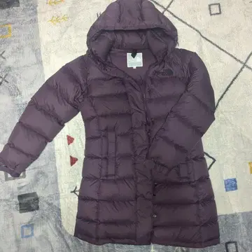 THE NORTH FACE 후드 부착 다운 자켓 퍼플
