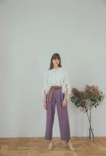 CLANE BASIC TUCK PANTS