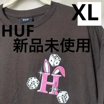 인기 HUF 브라운 반팔 새상품 미사용품 XL LL
