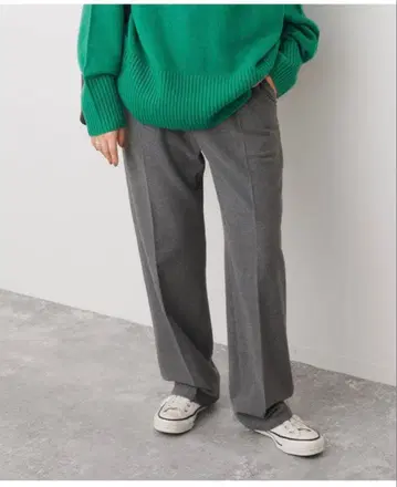 22일까지 판매! Spick & Span 기모 턱 테이퍼드 팬츠