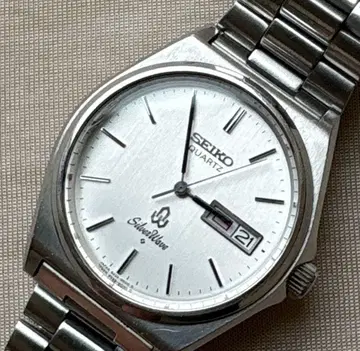 SEIKO 실버 웨이브 8229-8000 작동 양호