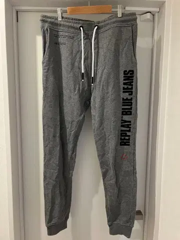 REPLAY 하이브리드 팬션 조거 팬츠 그레이 맨투맨 L