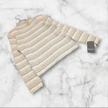 23,000엔 택 포함 [Blayais] (9) 니트 스웨터 실크 라메