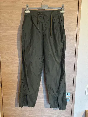 blurhms 올리브 슬릿 팬츠