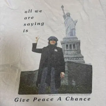 THE BEATLES John Lennon 자유의 여신 T셔츠 빈티지