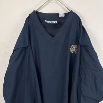 USA 구제 의류 00s kittrell 나일론 풀오버 자수 네이비