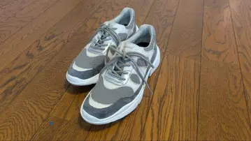 BARCLAY 그레이 스웨이드 스니커즈