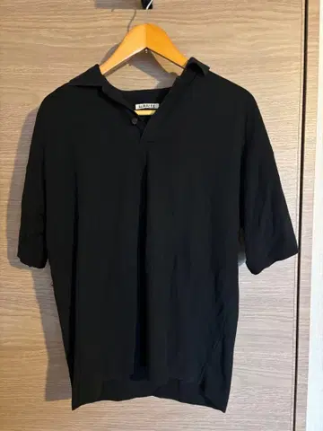 AURALEE 블랙 피케 셔츠 사이즈 3