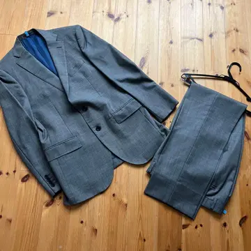 오리히카 비즈니스 정장 그레이 울 100% A7 사이즈