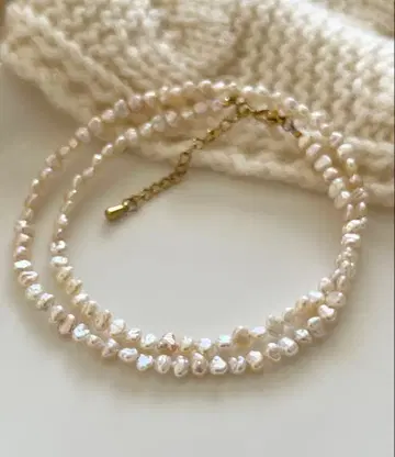 [신상] 담수 펄 멀티 컬러 목걸이 겨울 코디 기프트 졸업식 입학식