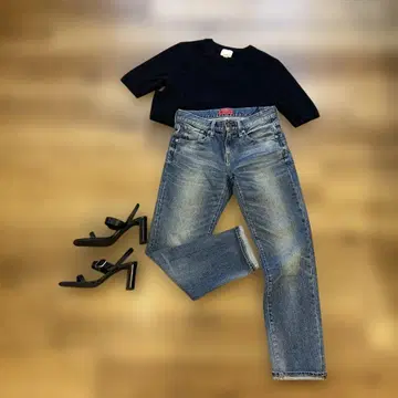 RED CARD 스트레이트 데님