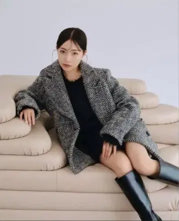 SNIDEL 오버 박스 자켓 코트