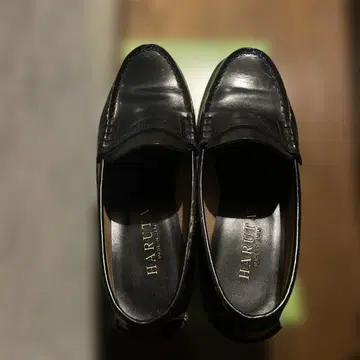 HARUTA 블랙 로퍼 24.5