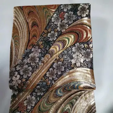 꽃무늬 파도 무늬 육통 후쿠로 오비