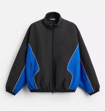 나일론 자켓 블랙과 파랑