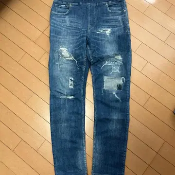 BAYFLOW 베이플로우 스트레치 데미지 데님 사이즈 4(L)