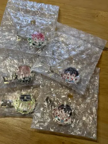 컬러풀 피치 메탈 헤어 클립 5개 세트