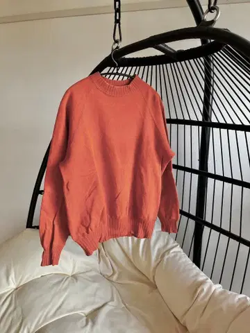 WORKERS 코튼 스웨터 오렌지